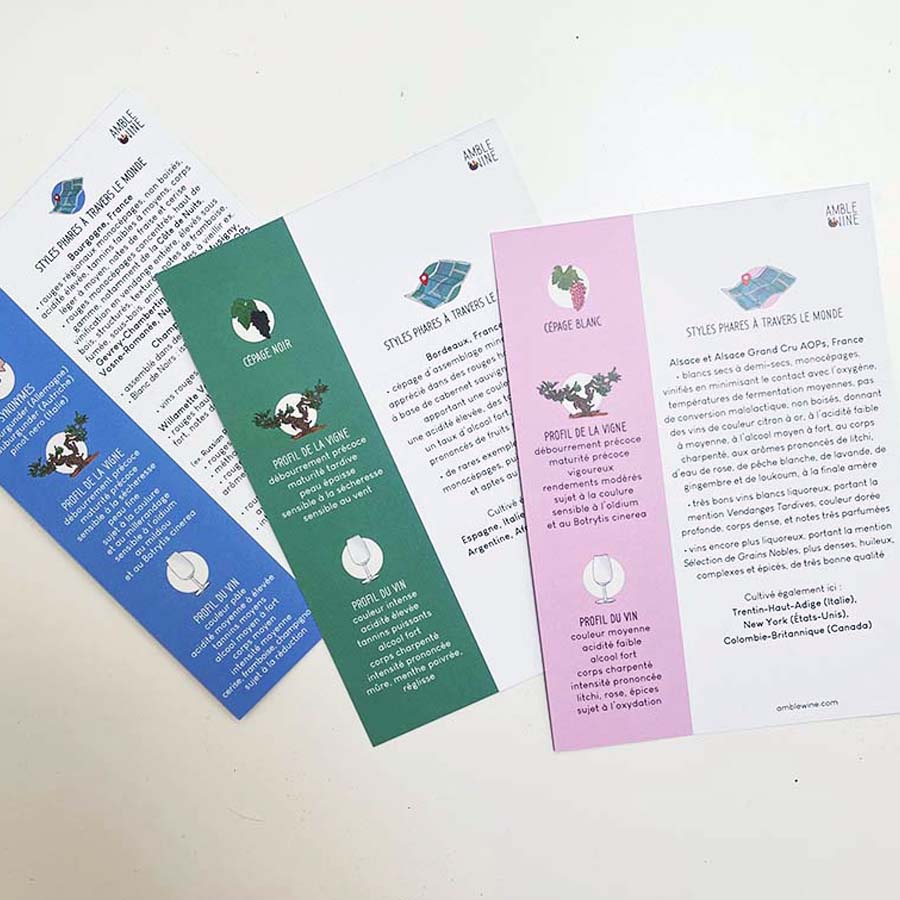 flashcards cépages du monde amble wine français