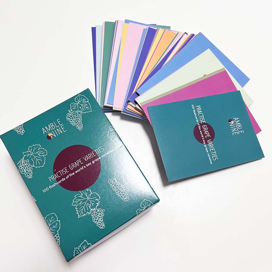 flashcards grape varieties of the world amble wine english