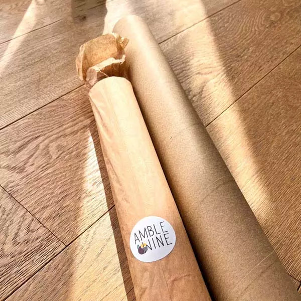 packaging wine map amble wine tube recycled paper nature 
