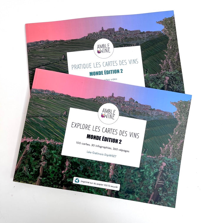 Amble Wine livres éducatifs cartes des vins