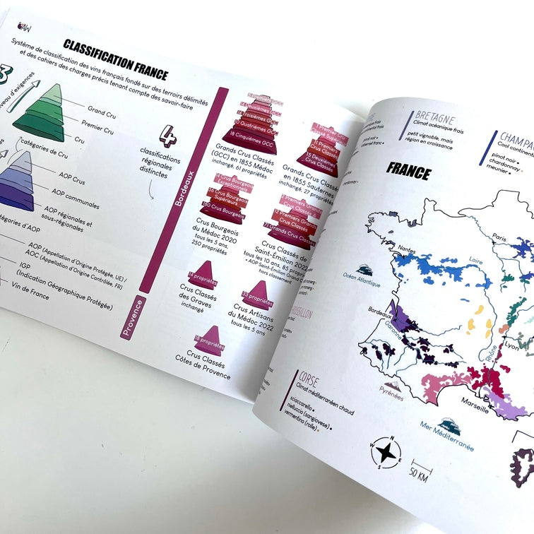 Amble Wine livres éducatifs cartes des vins france