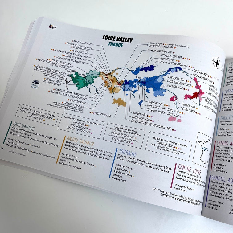 Amble Wine wine map workbook world loire