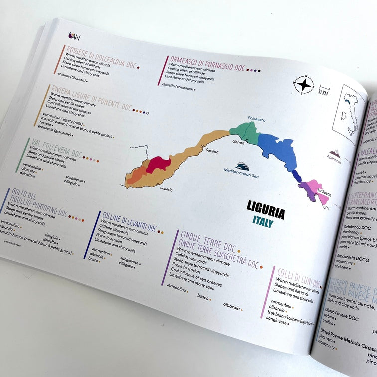 Amble Wine wine map workbook world liguria