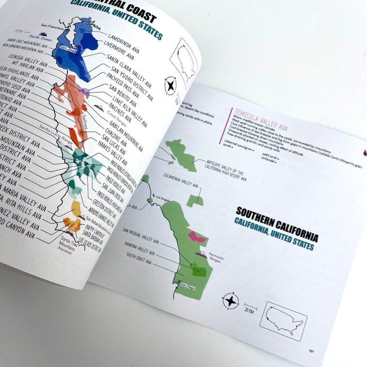 Amble Wine wine map workbook world southern california