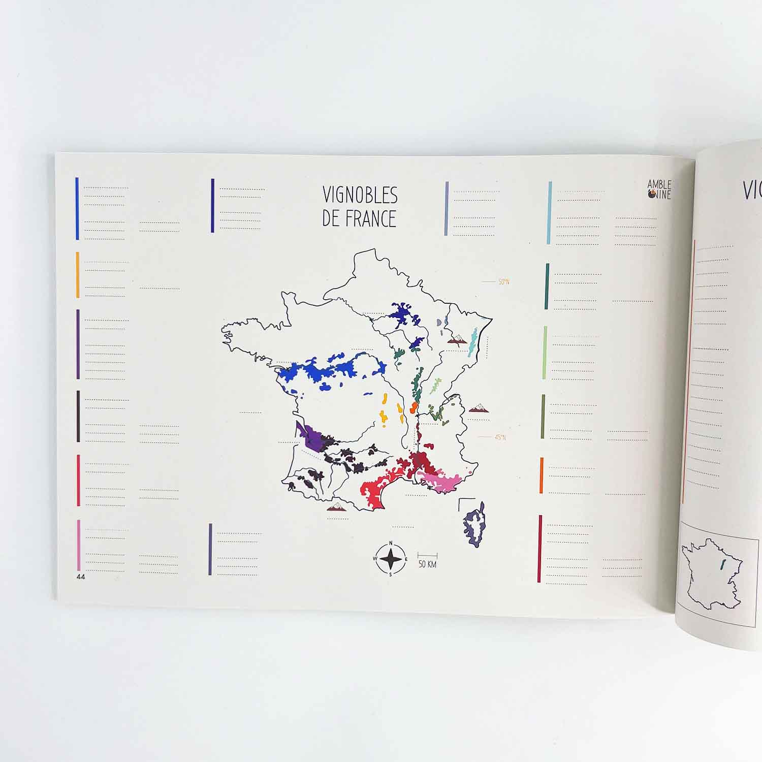 Carte des vignobles de France