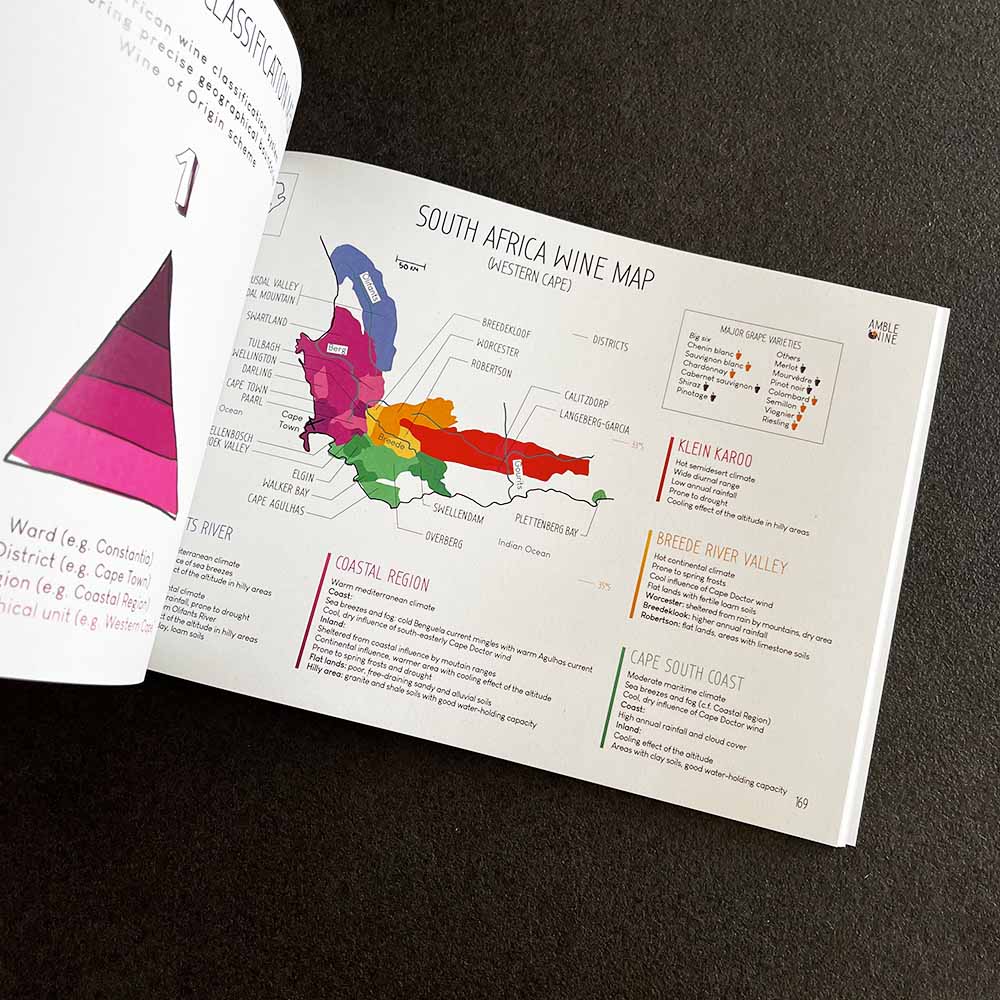 Explore wine maps World Edition & Practise wine maps World Edition amble wine workbooks