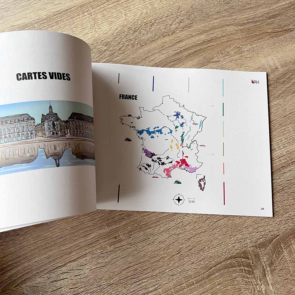 France wine map workbook | Full vs. empty maps to test